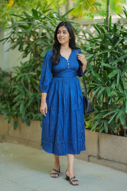 Nitara - Casual/Vacation dress- Blue