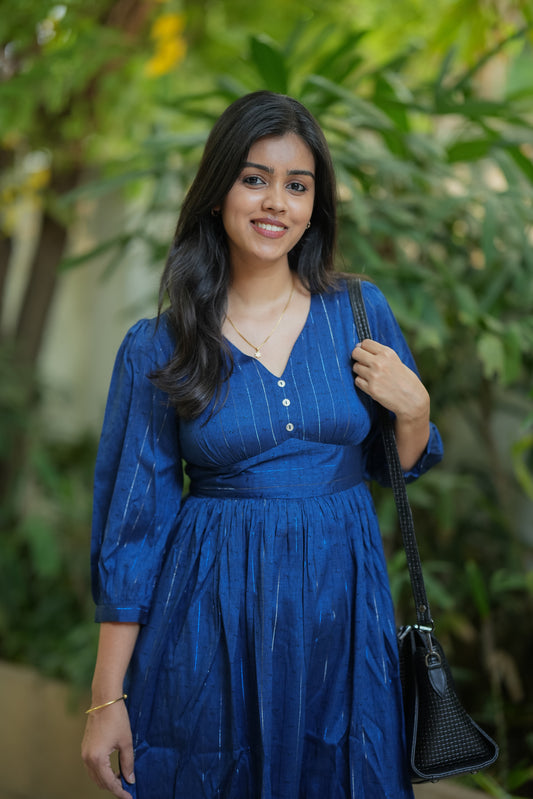 Nitara - Casual/Vacation dress- Blue