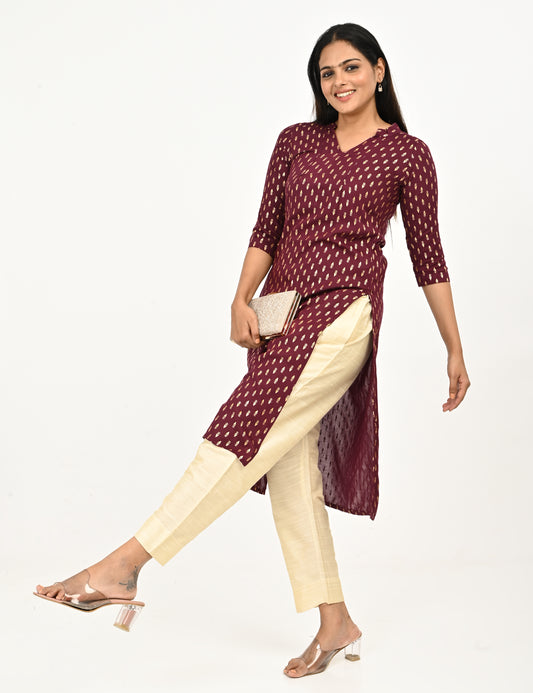 Rashmika - Half white Silk Pant