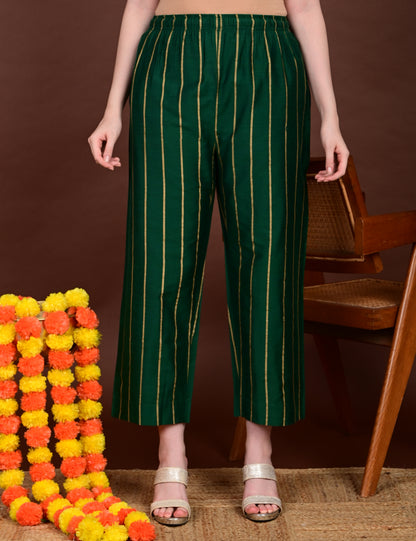 Harini Emerald Silk Cotton Set