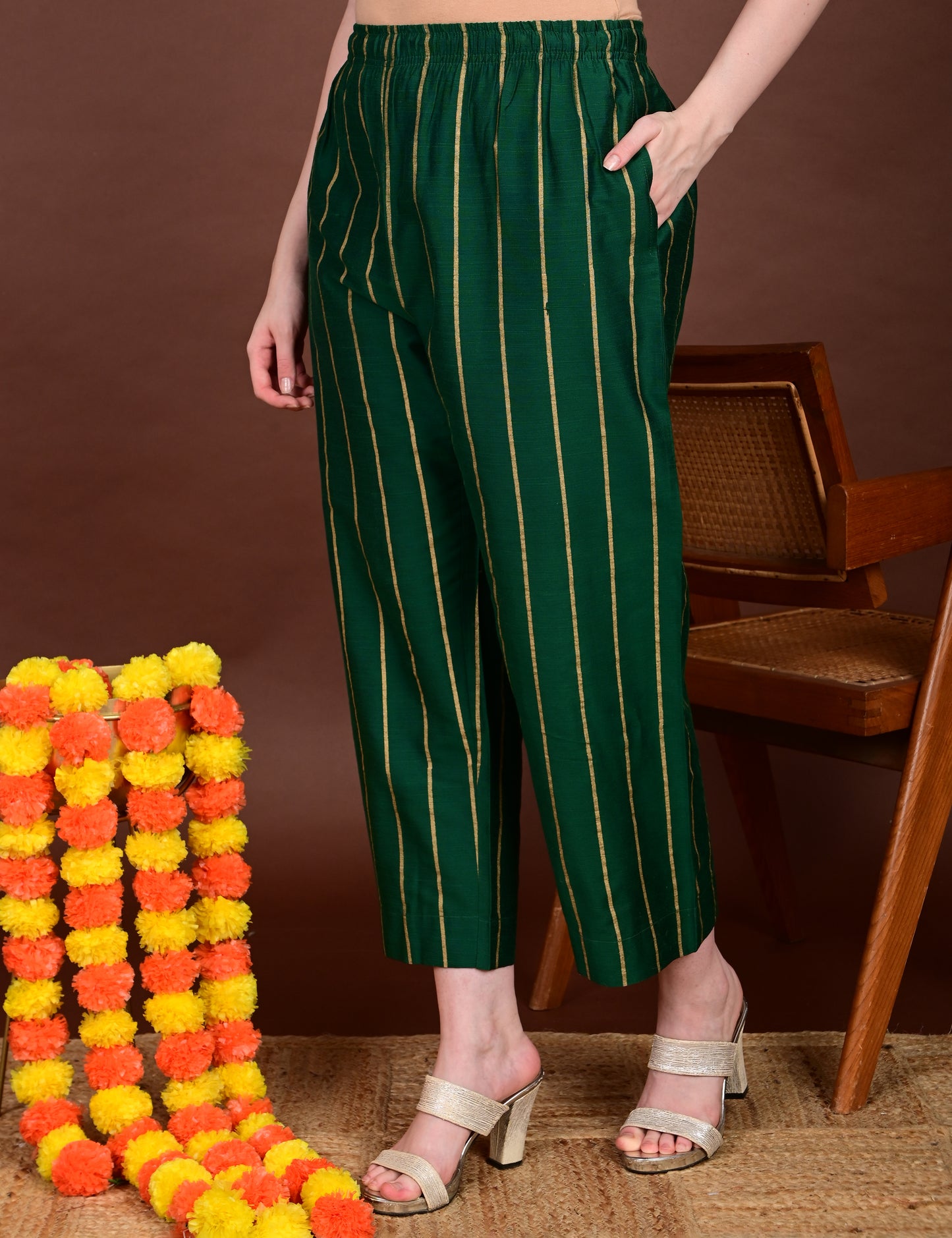 Harini Emerald Silk Cotton Set
