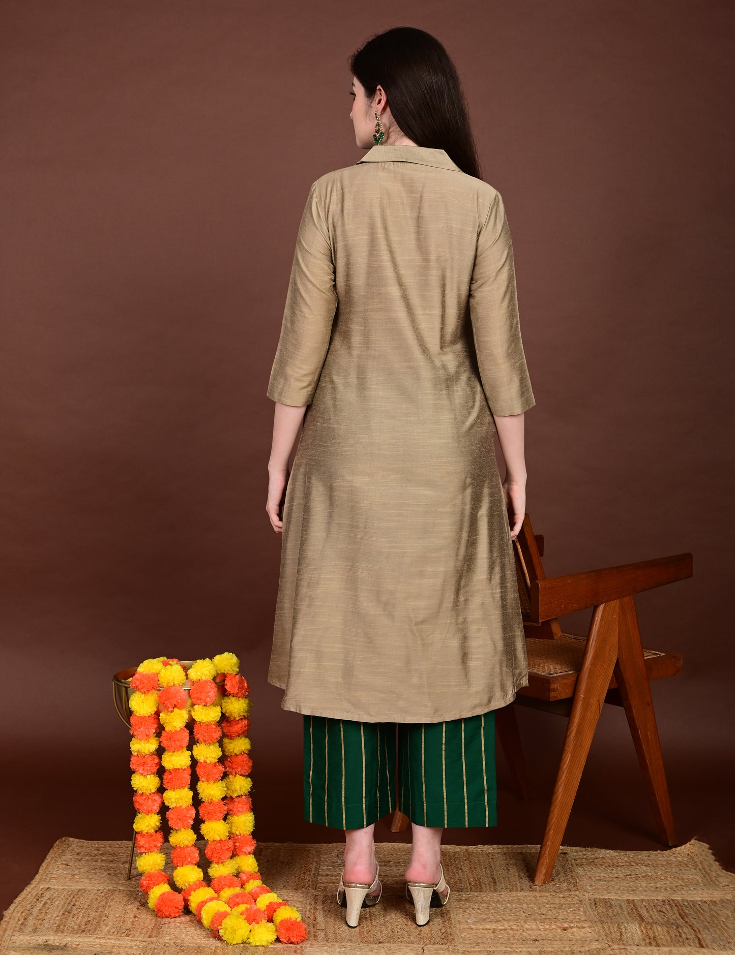 Harini Emerald Silk Cotton Set
