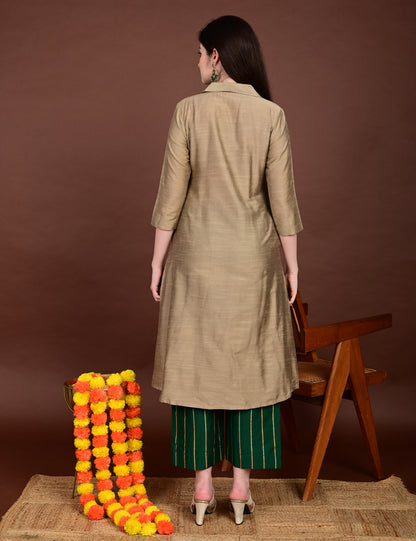 Harini Emerald Silk Cotton Set