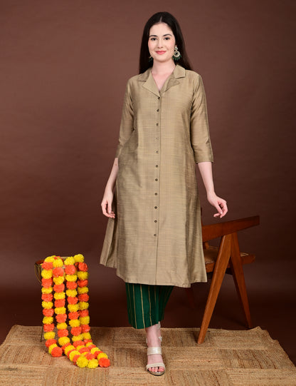 Harini Emerald Silk Cotton Set