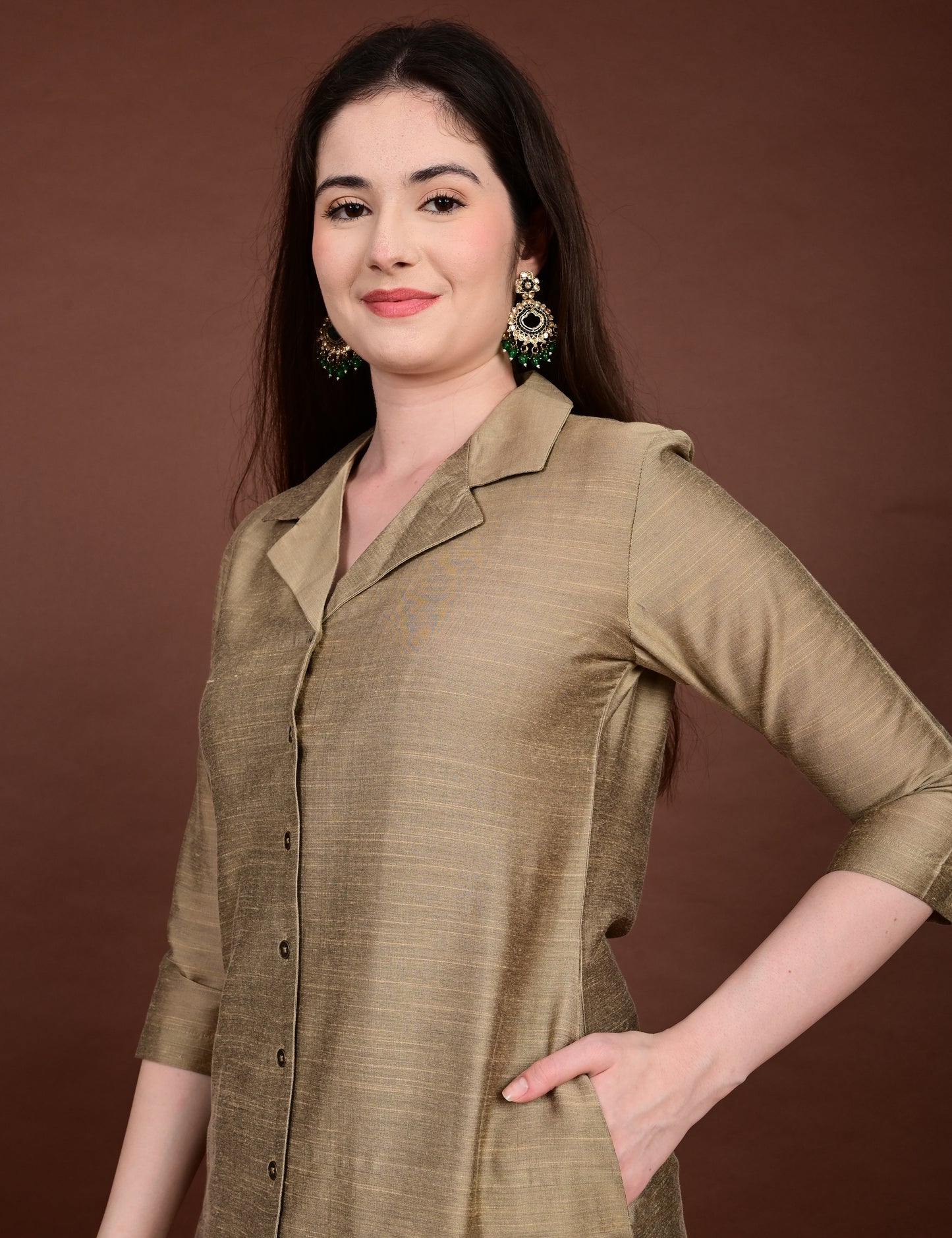 Harini Emerald Silk Cotton Set