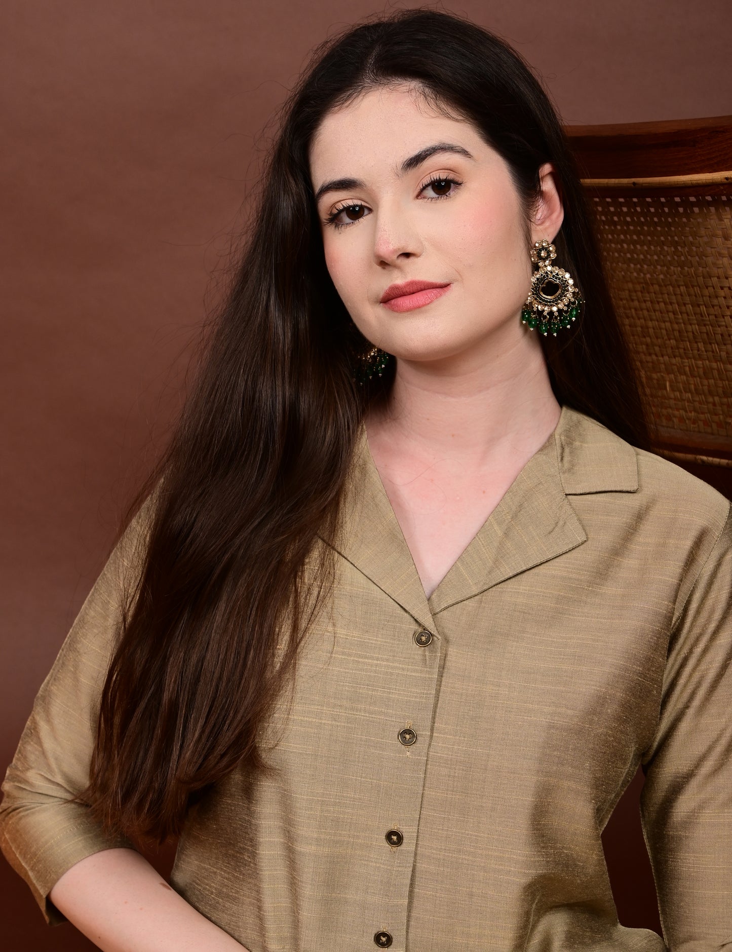 Harini Emerald Silk Cotton Set