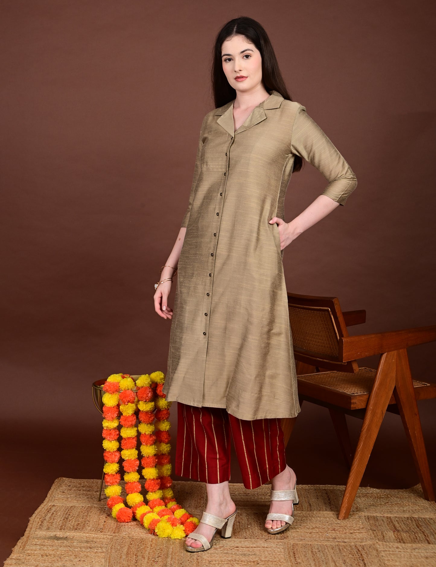 Harini Ruby Silk Cotton Set