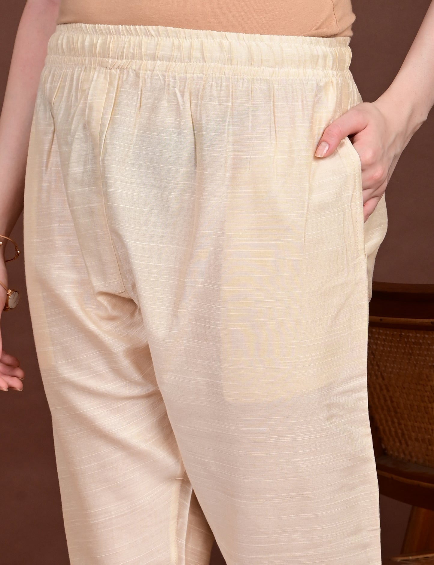 Anagha Gold Tissue Silk Cotton Set