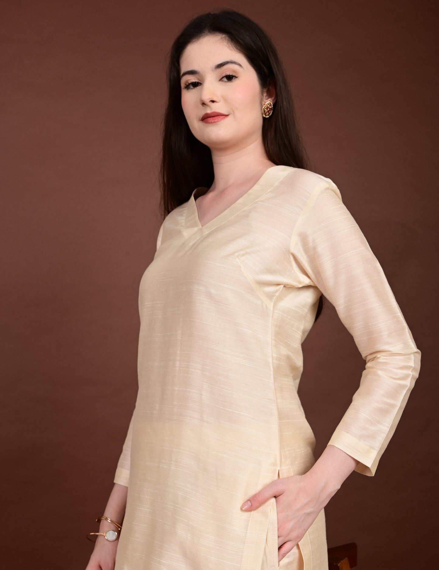 Anagha Gold Tissue Silk Cotton Set