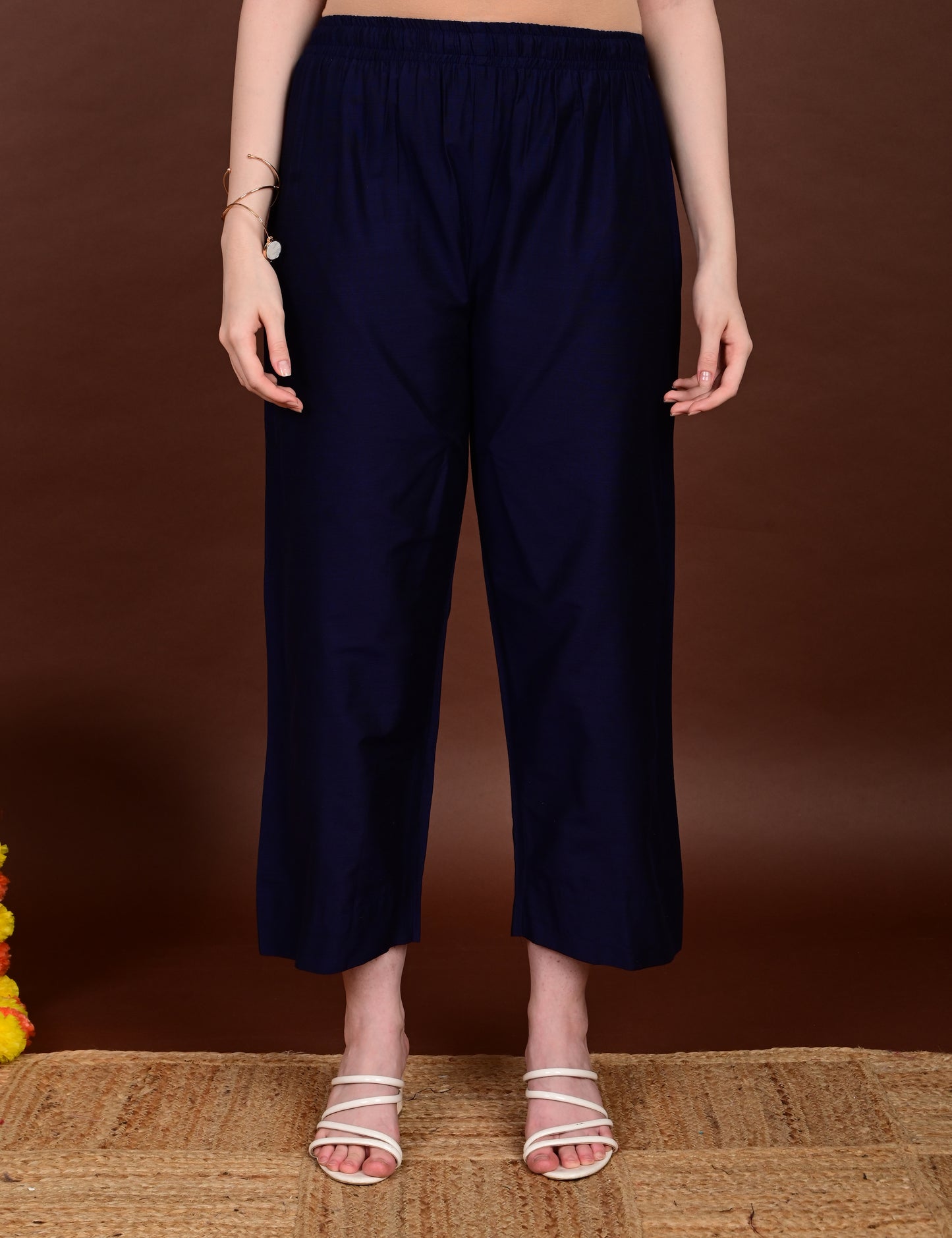 Meher Indigo Elegance Silk Cotton Set