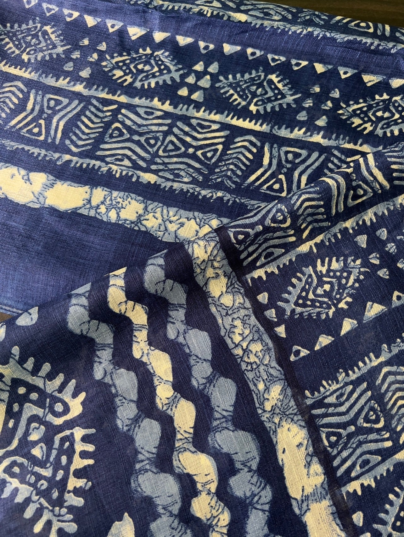 Kadhi silk Dupatta - Blue