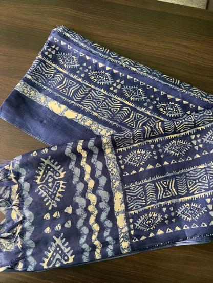 Kadhi silk Dupatta - Blue