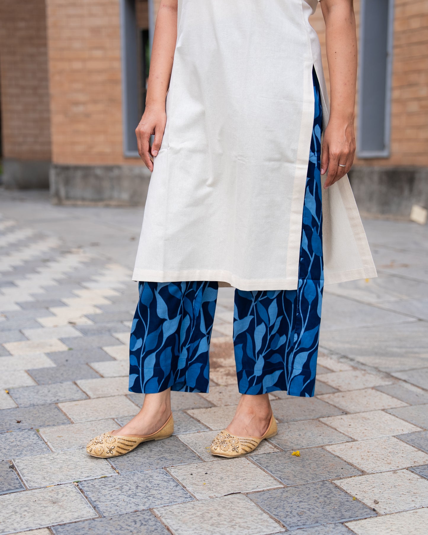 Rashmika - Breezy White Cotton Set