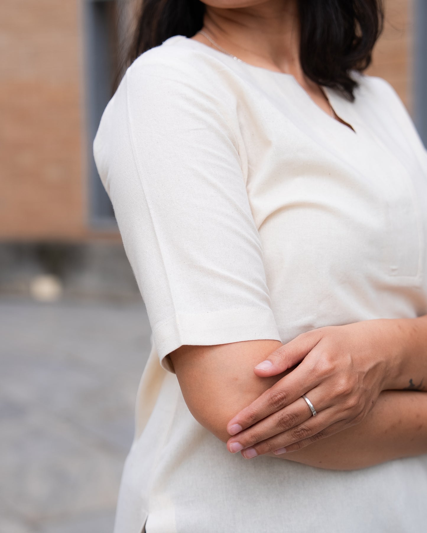 Rashmika - Breezy White Cotton Set