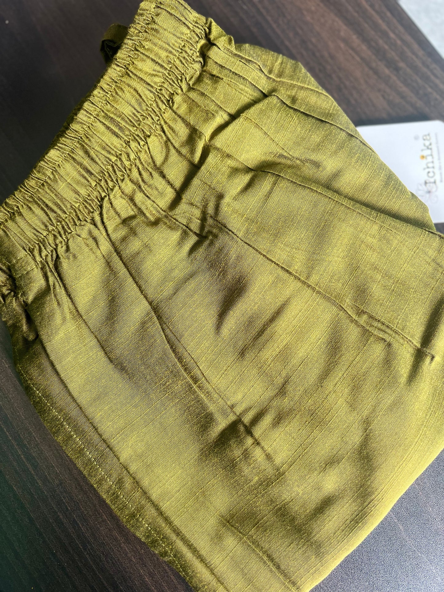 Rashmika - Mehandi Green Silk Pant