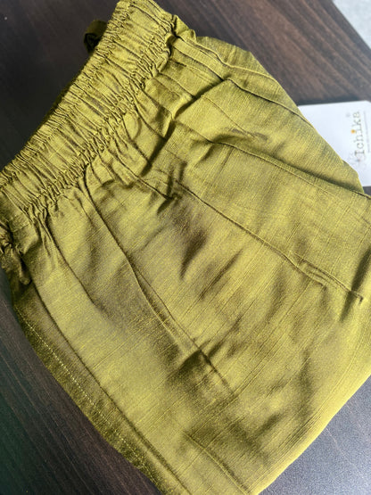 Rashmika - Mehandi Green Silk Pant