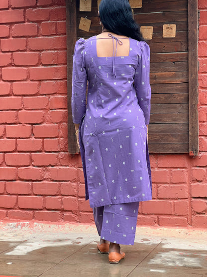Manasa - Pure Handloom Lavender coord set