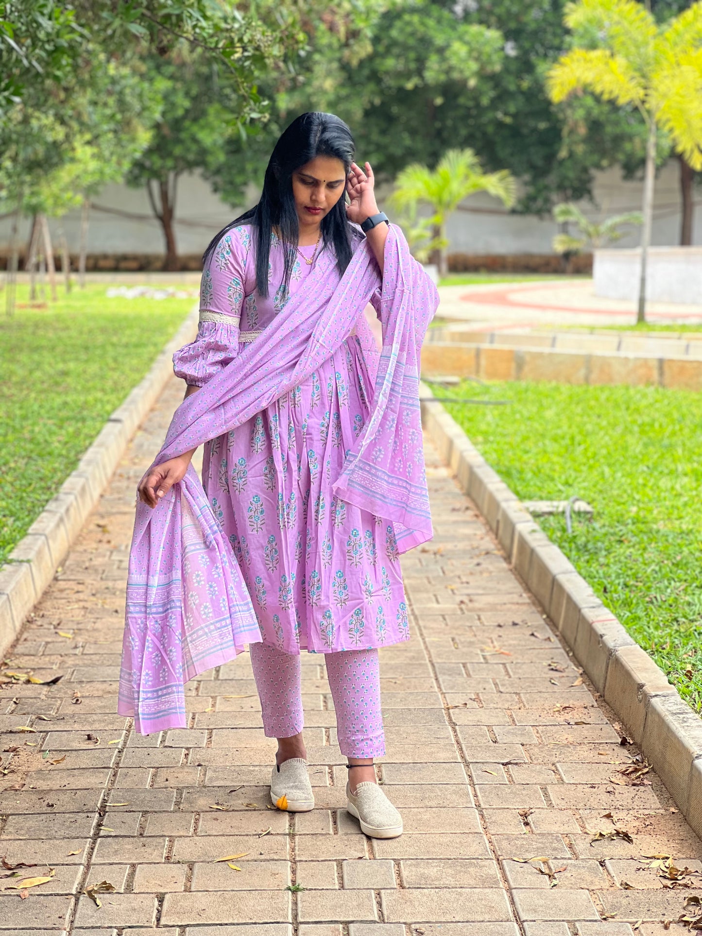Gowthami - Lilac Suit