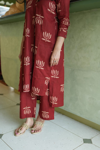 Vasudha - Cotton Kurta Set – Lotus Bloom