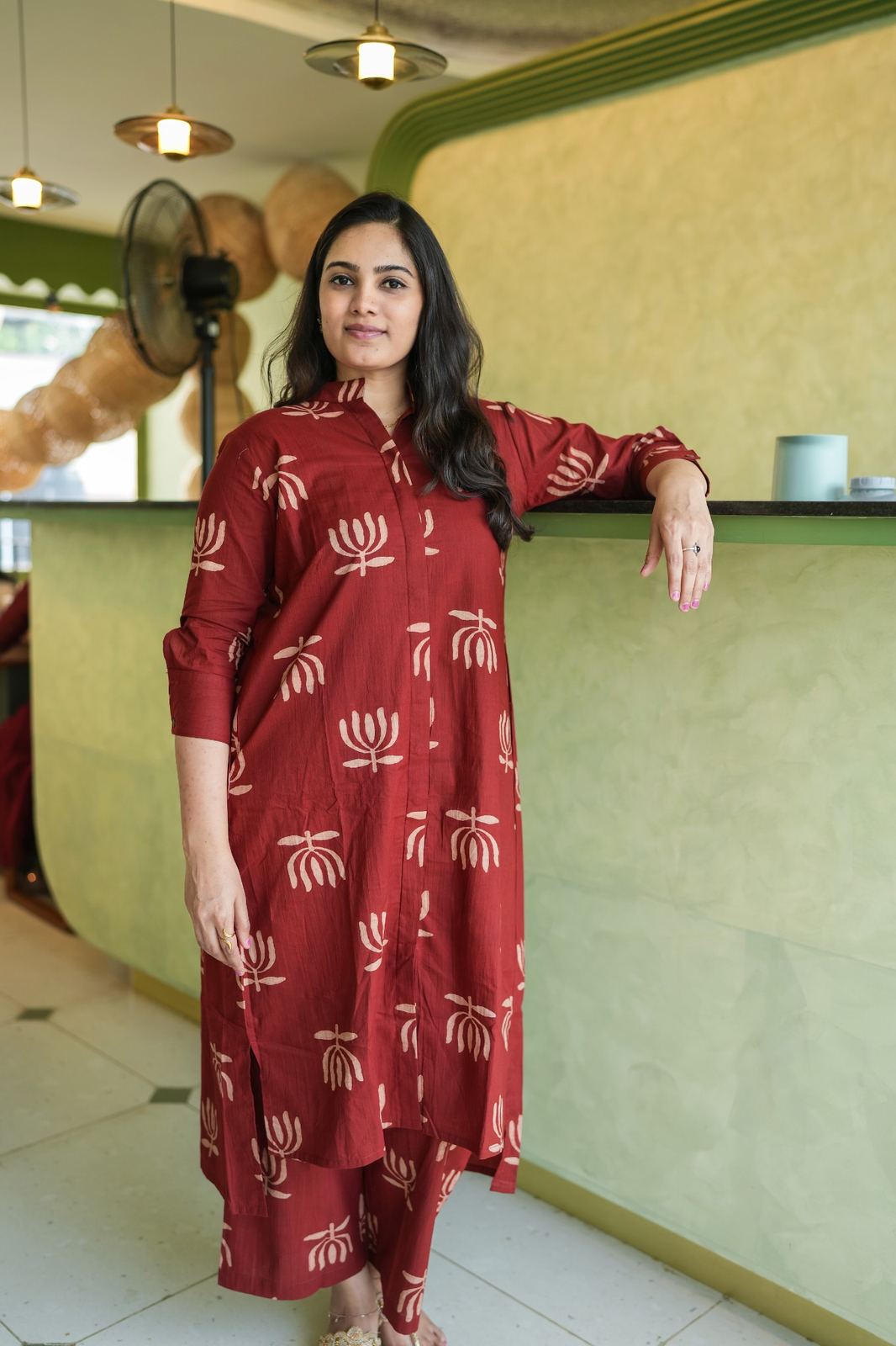 Vasudha - Cotton Kurta Set – Lotus Bloom