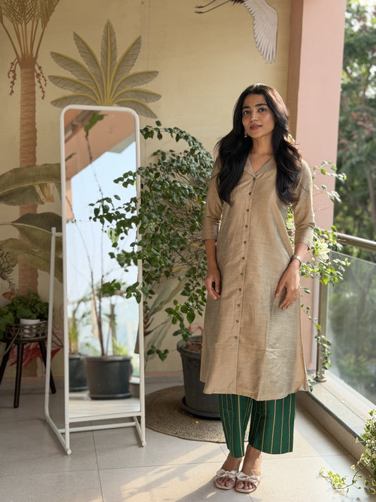 Harini Emerald Silk Cotton Set