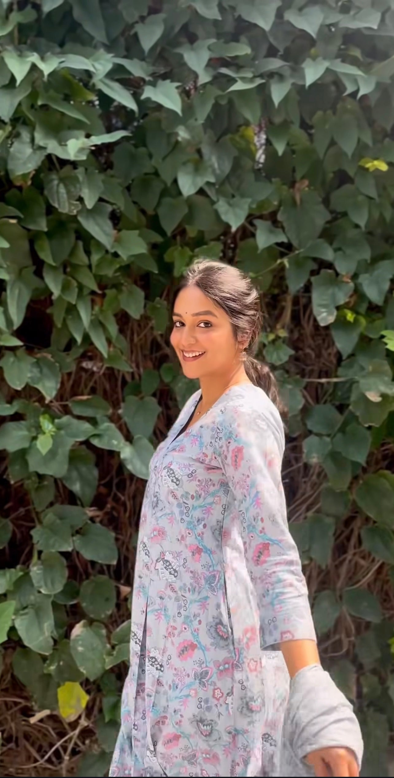 Vishnu - Pure block printed cotton suit - Blue