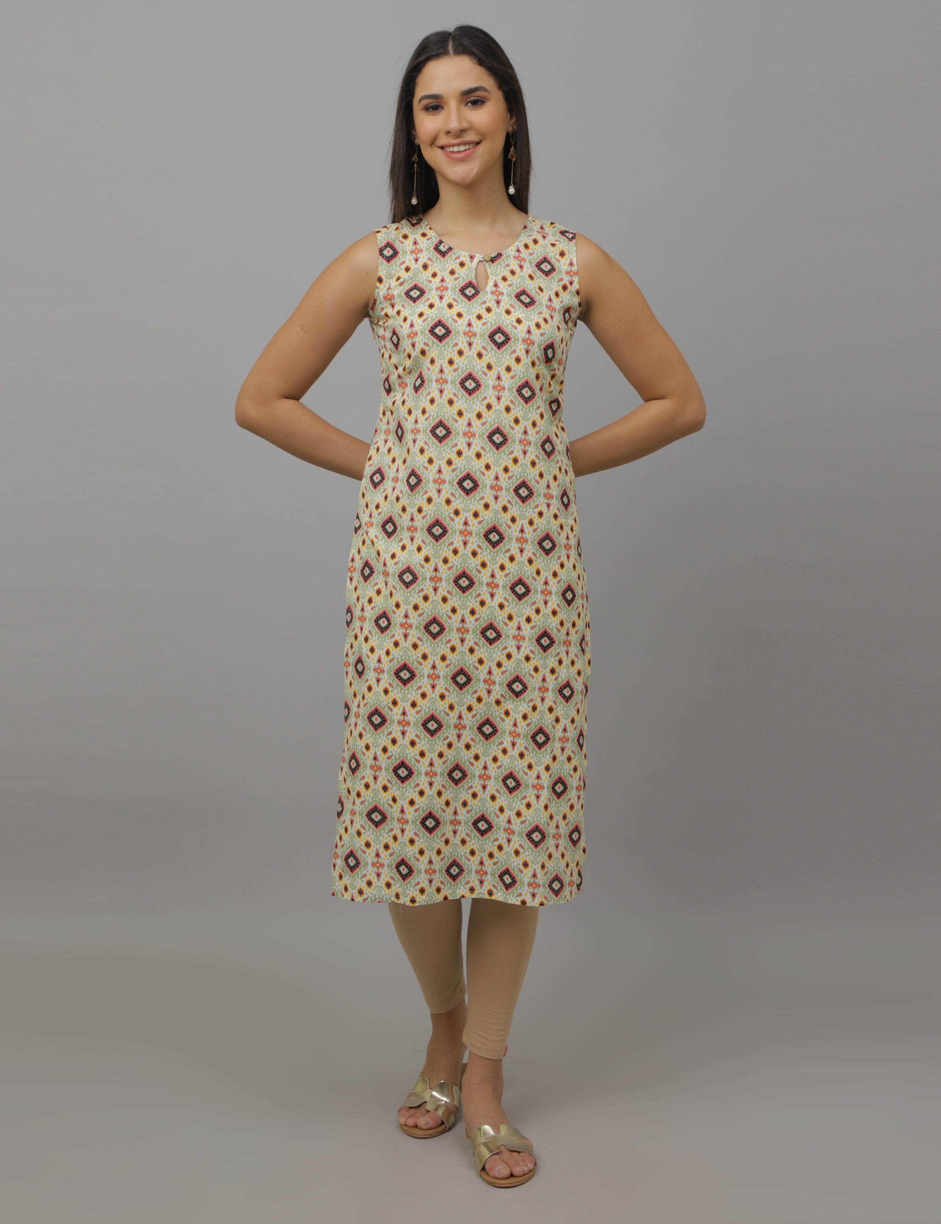 Neck design 2024 for sleeveless kurti