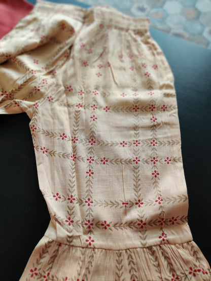 Rayon kurti and Sharara Set