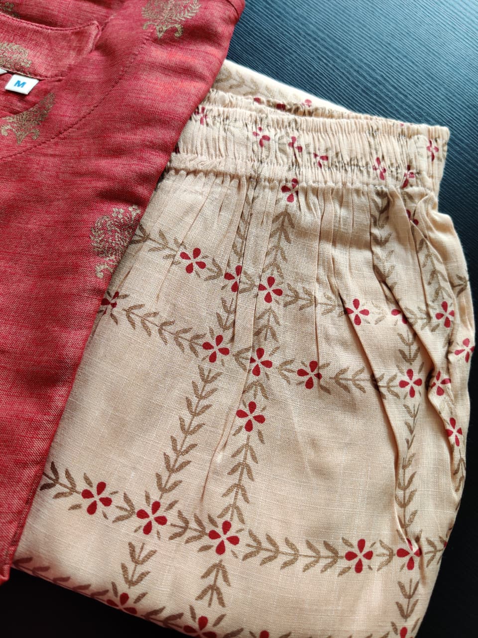 Rayon kurti and Sharara Set