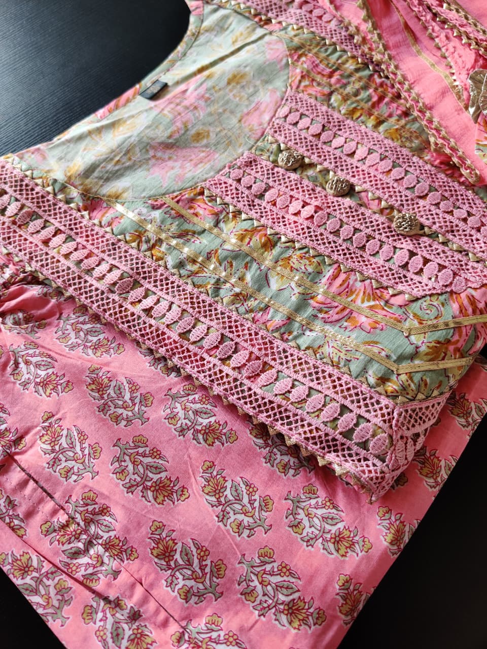 Yuthika - Premium Cotton suit - Green