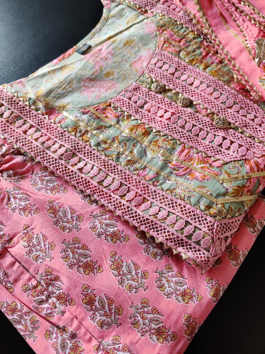 Yuthika - Premium Cotton suit - Green