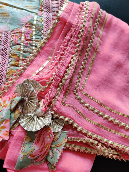 Yuthika - Premium Cotton suit - Green