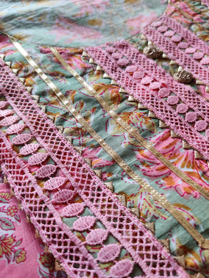 Yuthika - Premium Cotton suit - Green