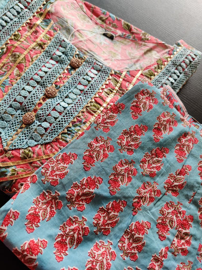 Yuthika - Premium Cotton suit -Pink