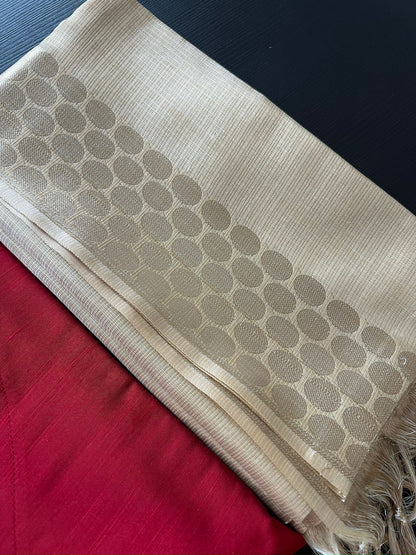Tissue silk Dupatta - Gold