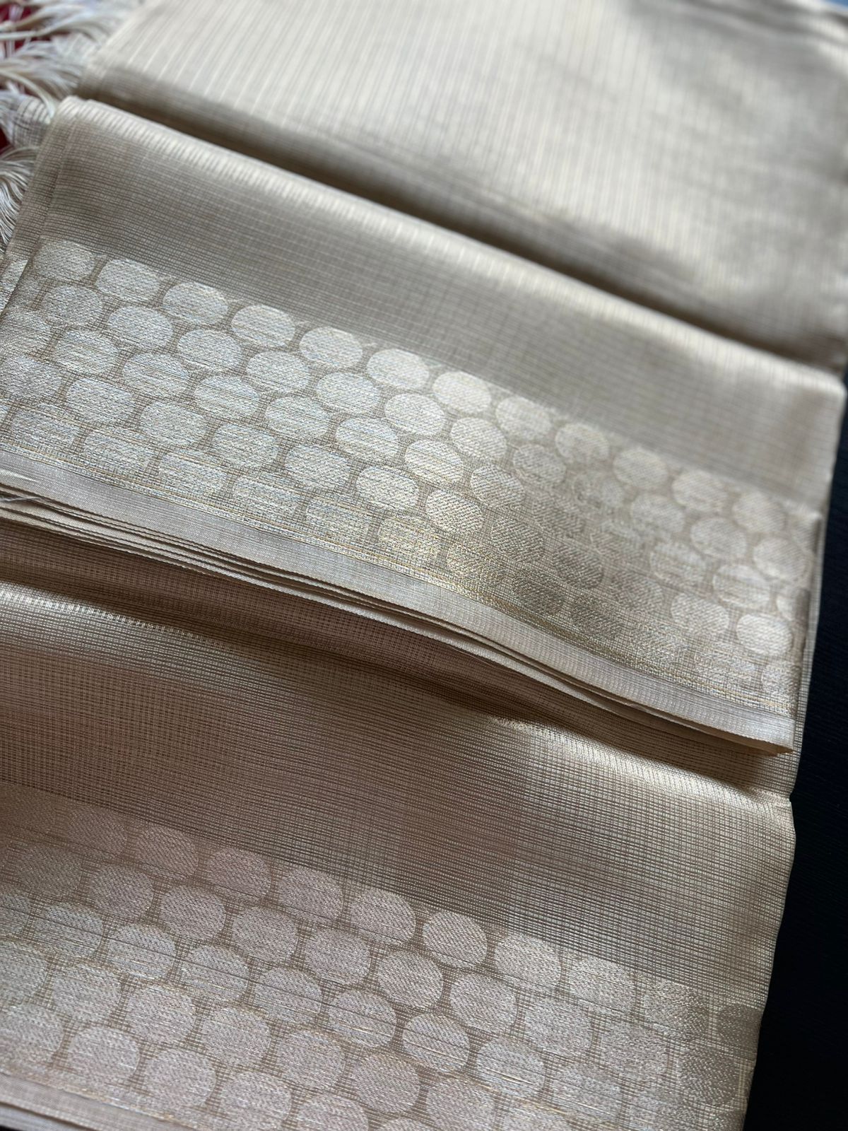 Tissue silk Dupatta - Gold