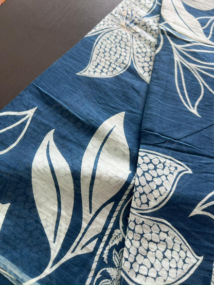Cotton Dupatta - Indigo