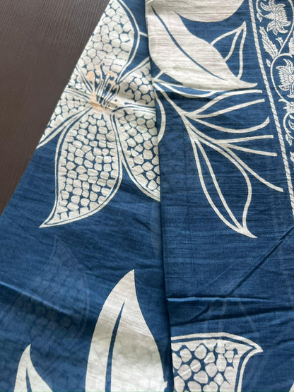 Cotton Dupatta - Indigo
