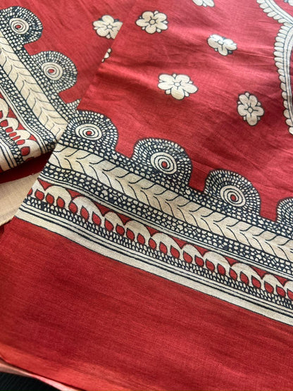 Cotton Dupatta - Maroon
