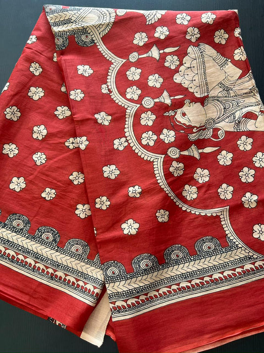 Cotton Dupatta - Maroon
