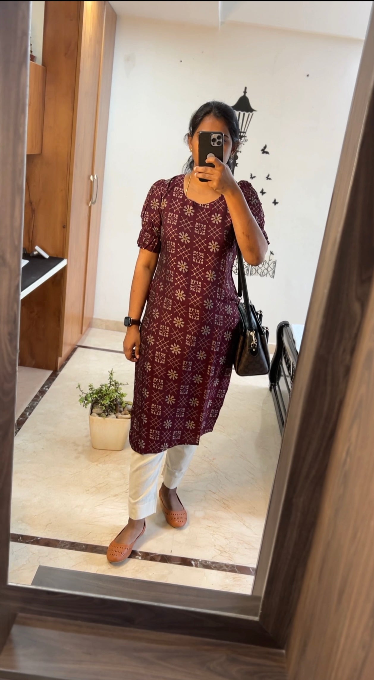 Radhika - Muslin Designer sleeves office wear kurti