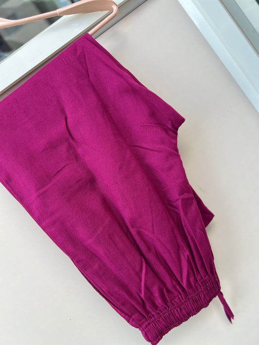 Tamara Every Day Cotton Pants - Pink